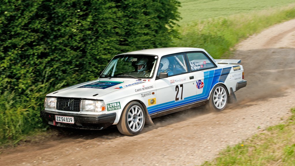 Kurt Mejer og Vagn Åge Hansen kørte et stabilt løb og kom hjem med en god placering
(Foto: rallypics.dk-viggo johansen)